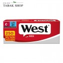 West Red Giga Volumentabak (2 x 170g) + West Red Hülsen (Special o. Normal)  + Sturmfeuerzeug + 1 TobaliQ Happy Smile Feuerzeug