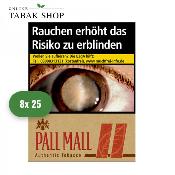 Pall Mall Authentic Red Zigaretten Giga (8 x 25er)