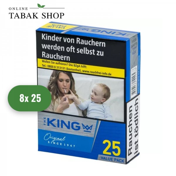 The King Blue Zigaretten XL (8 x 25er)
