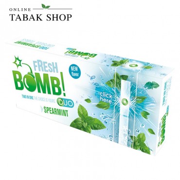 Fresh Bomb Hülsen Spearmint (Grüne Minze) Filterhülse mit Aromakapsel (1x 100er)