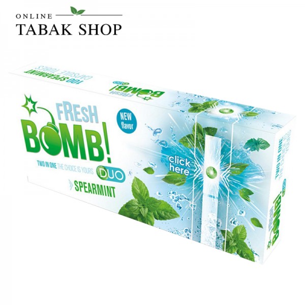 Fresh Bomb Hülsen Spearmint (Grüne Minze) Filterhülse mit Aromakapsel (1x 100er)