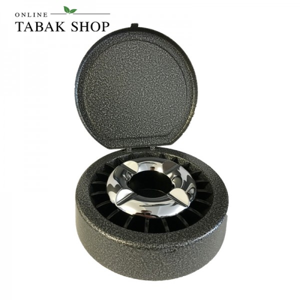 Ascher Rauchfrei Grau mit Deckel 14cm