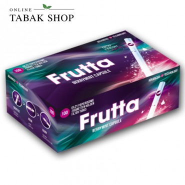 Frutta Click Hülsen Berry Mint (Beeren-Minze) Filterhülse mit Aromakapsel 100er Schachtel