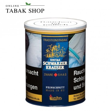 Schwarzer Krauser Zware Shag Feinschnitt Tabak 75g Dose