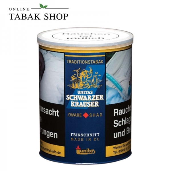 Schwarzer Krauser Zware Shag Feinschnitt Tabak 75g Dose