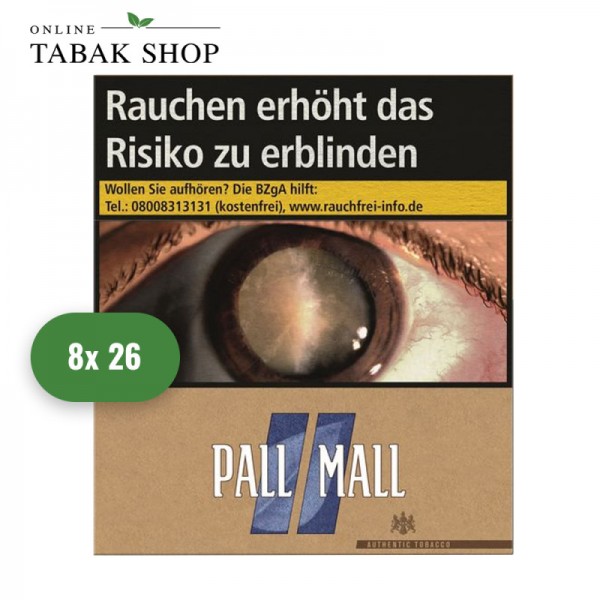 Pall Mall Authentic Blue Zigaretten Giga (8 x 25er)