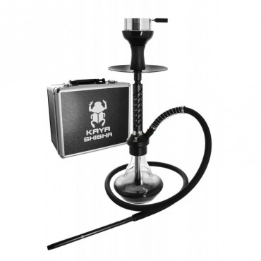 Kaya Shisha ELOX Eco Slice Small im Koffer - Schwarz (ca. 52cm)
