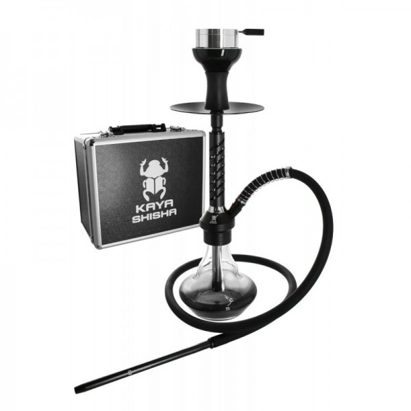 Kaya Shisha ELOX Eco Slice Small im Koffer - Schwarz (ca. 52cm)