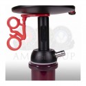 Amy Deluxe Shisha 116.03 Alu Mini Bag Clear (mit Tasche) (Matt schwarze Säule) (45cm)