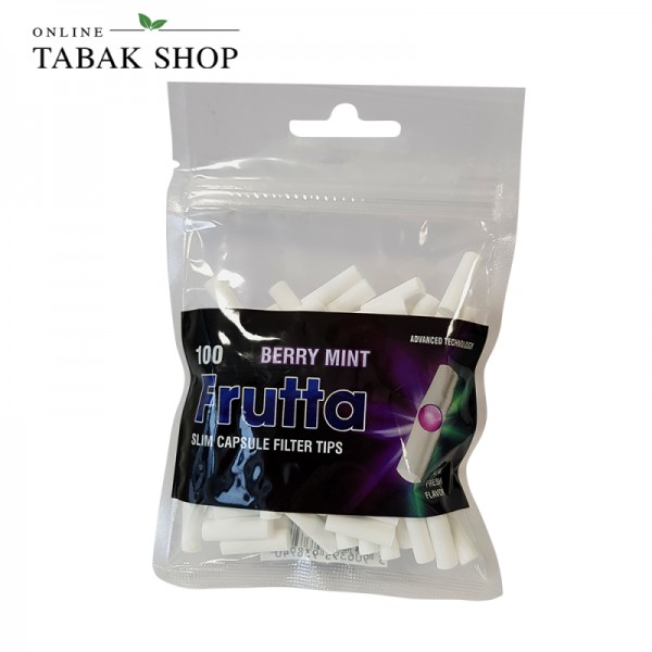 Frutta Click Filter Tips Berry Mint (Beeren-Minze) 6mm Slim 100er Beutel