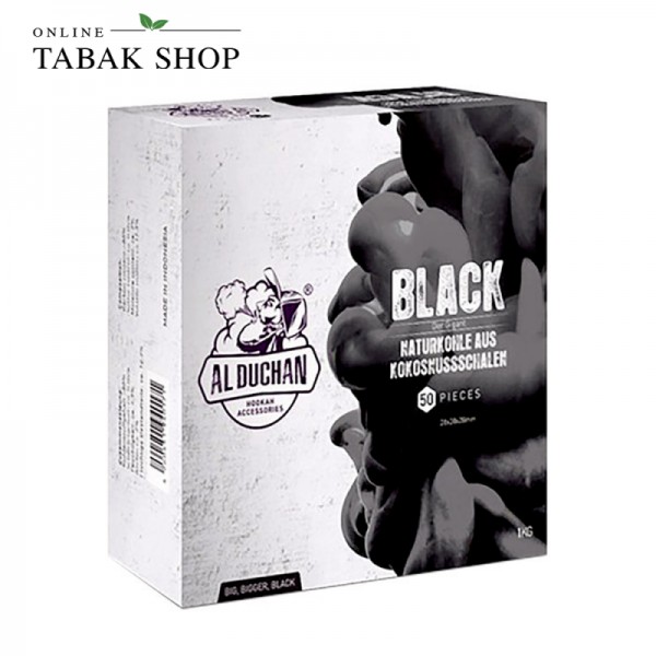 Al Duchan Black Shisha Kokos-Kohle Briketts 50er - 28mm (1x 1kg)