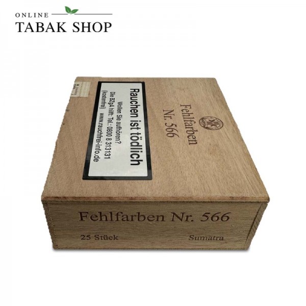 Kleinlagel Fehlfarben Nr. 566 Sumatra Zigarren Holzkiste (1x 25er)