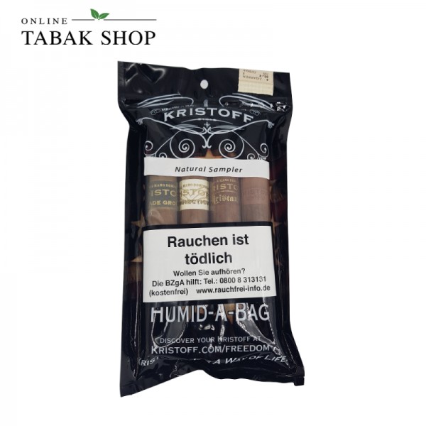 Kristoff Natural Sampler Zigarren Humid-a-Bag (1x 4er)