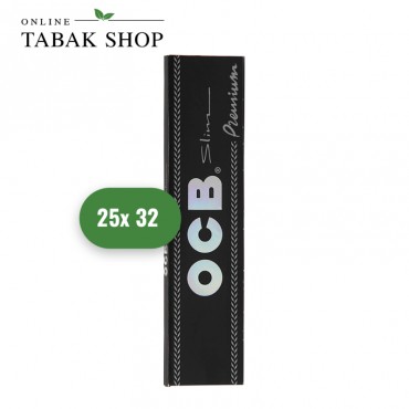 OCB Black Premium Long Slim Zigarettenpapier (25x 32er)