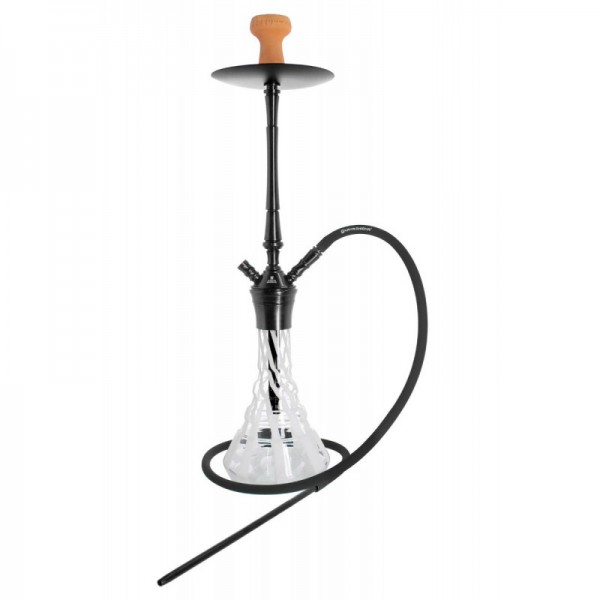 Kaya Shisha White Zebra ELOX 630CE Lance Schliff 2S - schwarz (ca. 77cm)