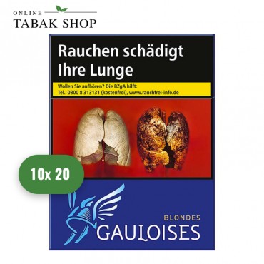 Gauloises Blondes Blau Zigaretten OP (10 x 20er)