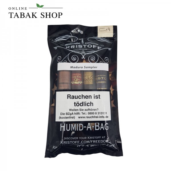 Kristoff Maduro Sampler Zigarren Humid-a-Bag (1x 4er)