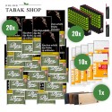 PEPE Tabak (20 x 30g) + GIZEH Fine Blättchen (20 x 50er) + GIZEH Slim Filter 6mm (10 x 120er) + 2 Sturmfeuerzeuge + Pouch Bag