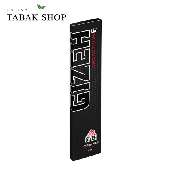 Gizeh Black King Size Slim 34er Blättchen