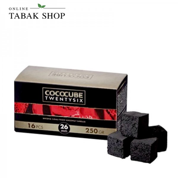 Cococube Twentysix Shisha Kohle Briketts 16er - 26mm (1x 250g)