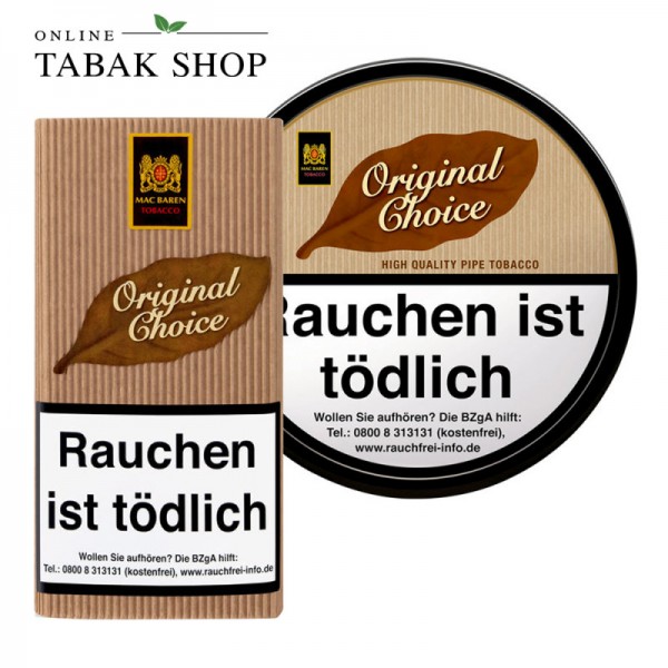 Mac Baren Original Choice Pfeifentabak (Bitte Grammatur wählen)
