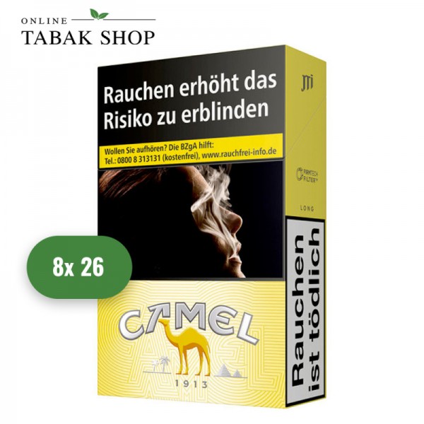 Camel Yellow Zigaretten Long BP XXL (8 x 26er)