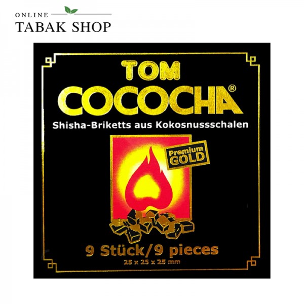 Tom Cococha Shisha Kohle Gold 9er (1x 125g)