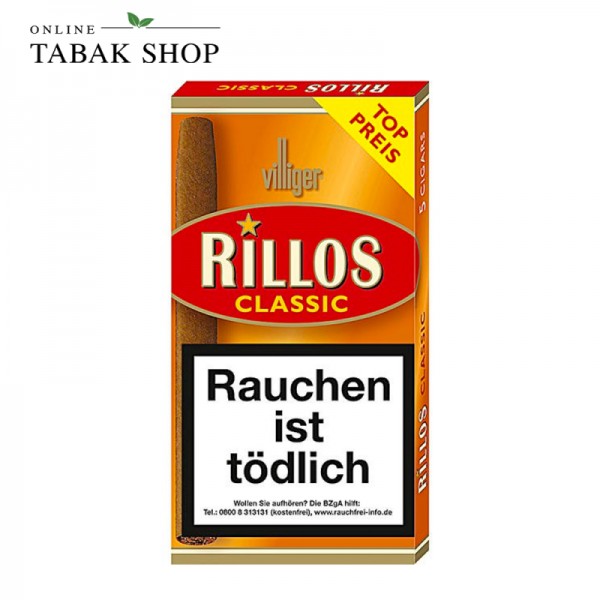 Villiger Rillos Classic Zigarillos 5er Schachtel