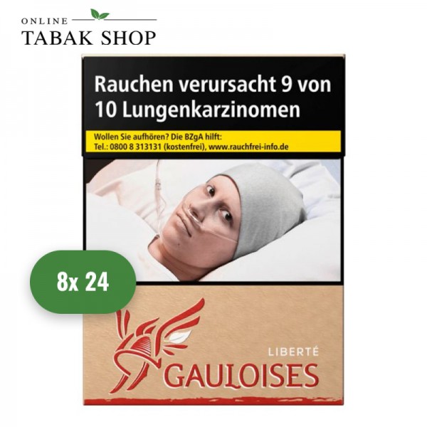 Gauloises Liberte Rot XXL Zigaretten (8 x 23er)