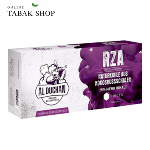 Al Duchan RZA Shisha Kohle Briketts aus Kokosnussschalen (1x 1Kg)