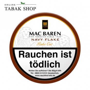 Mac Baren Navy Flake Pfeifentabak 100g Dose