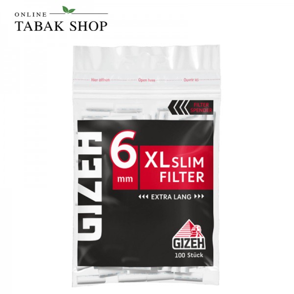 Gizeh Black XL Slim Filter 6mm 100er Beutel