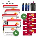 PARAMOUNT (5 x 125g) + 2.000 WEST Hülsen (wählbar) + 2 Sturmfeuerzeuge + 3 Feuerzeuge