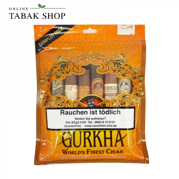 Gurkha Dominikanische Republik Zigarren Sampler-Pack im Humi-Pack (1x 6er)