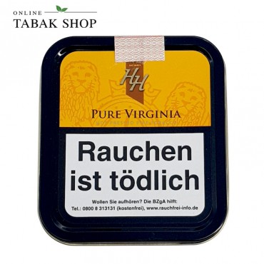 HH Pure Virginia Hot Pressed Pipe Tobacco Pfeifentabak (1x 50g) Dose