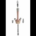 Kaya Shisha Clear MADERA 630XS BORO Ash Reflek 2S - pink (ca. 54cm)