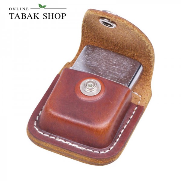 Zippo Leder Feuerzeugtäschchen Etui braun