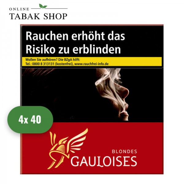 Gauloises Blondes Rot Zigaretten 3XL (4 x 36er)