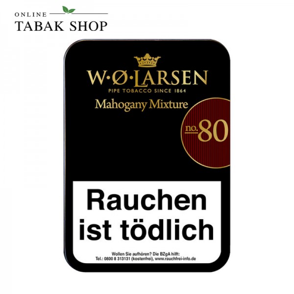 W.O. Larsen Mahogany Mixture No.80 Pfeifentabak 100g Dose