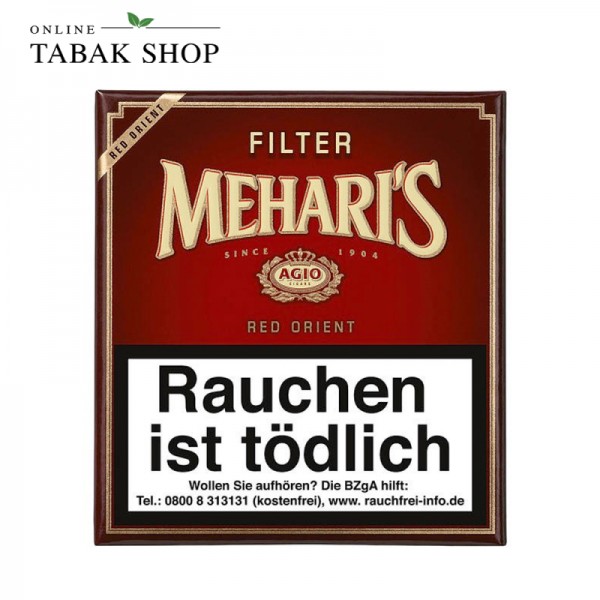 Mehari's Red Orient Filter Zigarillos 20er Schachtel