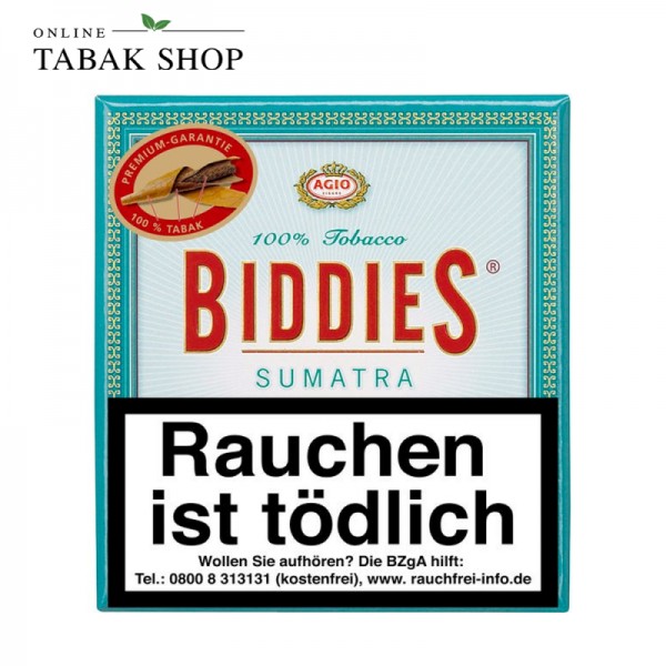 Biddies Sumatra Zigarillos 20er Schachtel