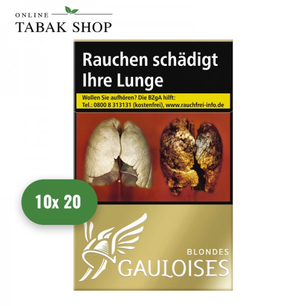 Gauloises Blondes Gold Zigaretten OP (10 x 20er)