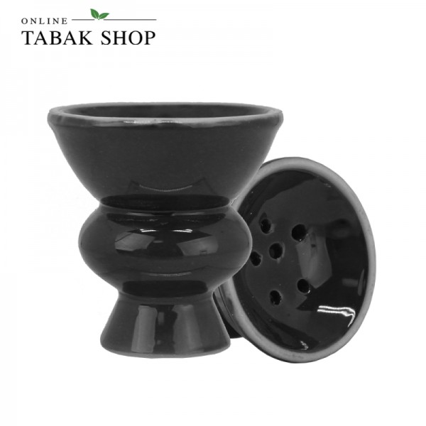 Shisha Kopf standard - schwarz aus massiven Ton