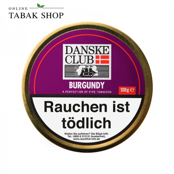 Danske Club Burgundy Pfeifentabak Dose (1x 100g)