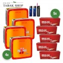Pall Mall Allround Tabak Mega (4 x 125g) + 1.000 Hülsen (wählbar) + 1 Sturmfeuerzeug + 2 Feuerzeuge