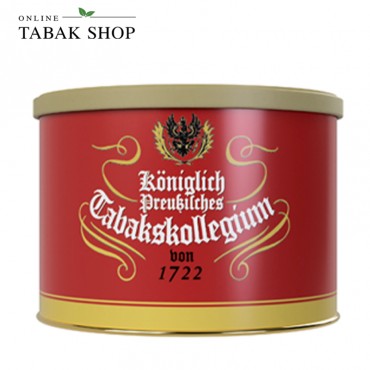 Königlich Preußisches Tabakskollegium von 1722 Pfeifentabak Rot 100g Dose
