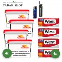 PARAMOUNT Tabak Megabox (4 x 125g) + 1.000 Hülsen + 1 Feuerzeug + 1 Sturmfeuerzeug