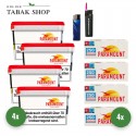 PARAMOUNT Tabak Megabox (4 x 125g) + 1.000 Hülsen + 1 Feuerzeug + 1 Sturmfeuerzeug