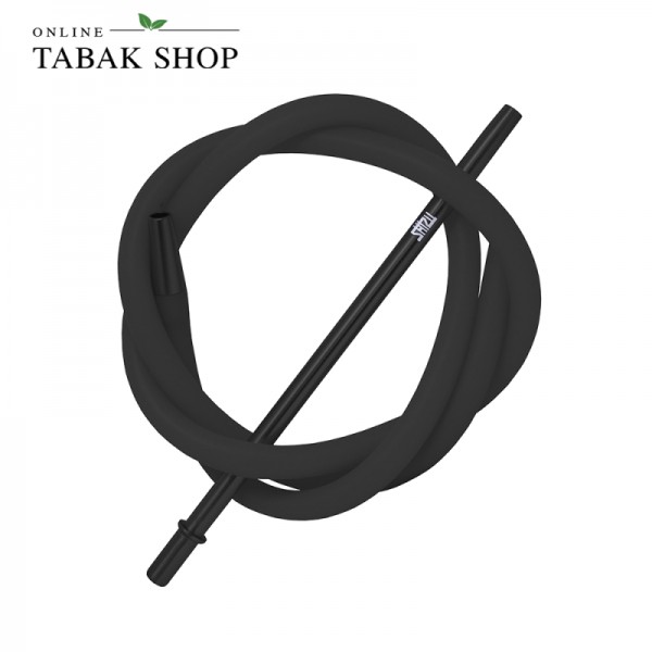 Shizu - Shisha Schlauchset mit Mundstück - matt / schwarz 145cm