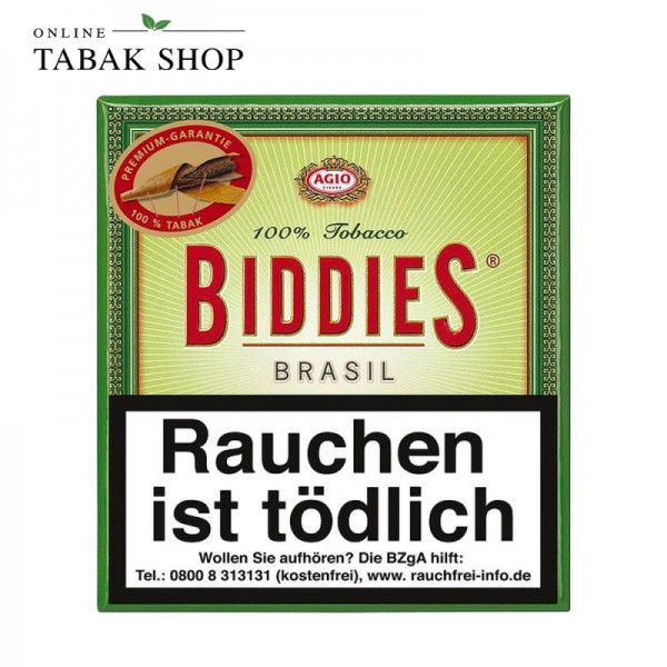 BIDDIES "Brasil" Zigarillos 20er Schachtel
